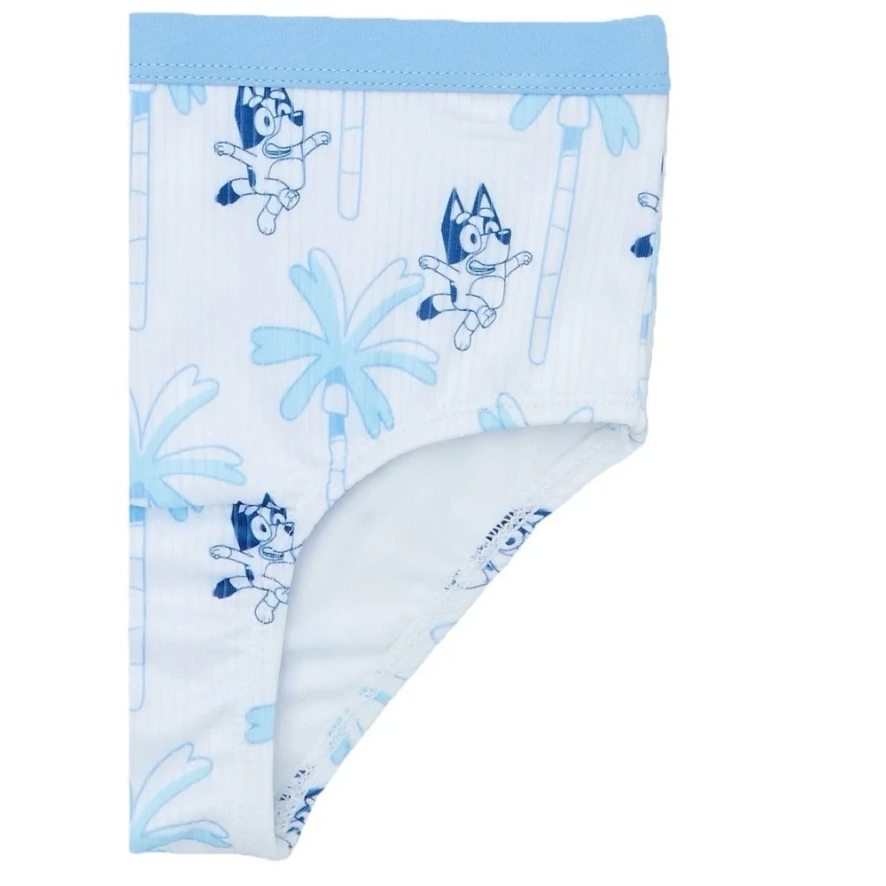 Bluey 2-piece Long Sleeve Rashguard swimsuit Swim lessons‎ UPF 50+  2T Beach
